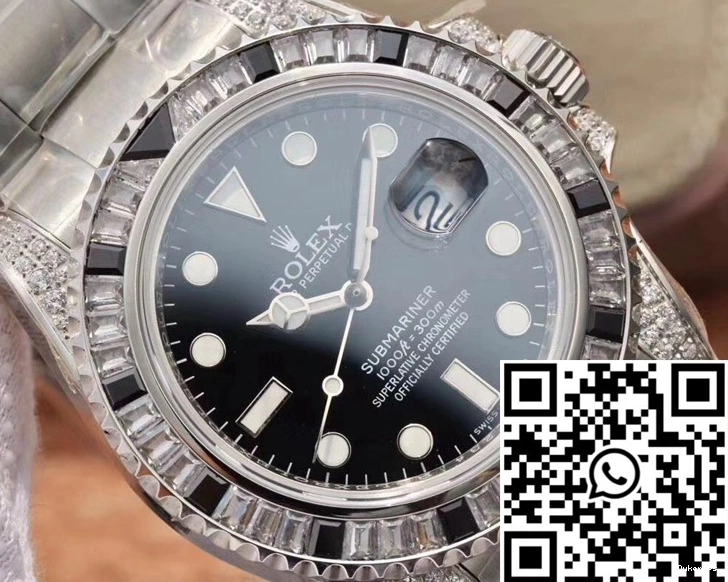 Customized Date Submariner Edition Black Diamond GS Rolex 116610LN Dial Factory 0421